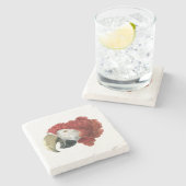 マカオの頭（1725年～1792年）アエルト・シュウマン ストーンコースター (横)