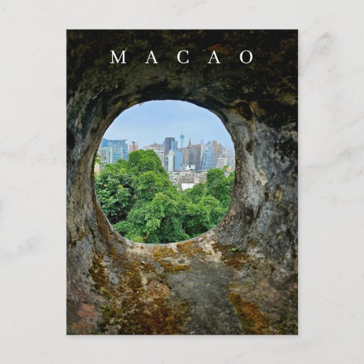 マカオの額縁風景ポストカード ポストカード (正面)