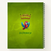 マカオアパロットウッドランドバード野生動物🦜 ノートブック (裏面)