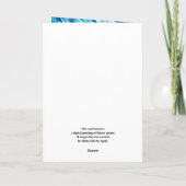 マカオインコのハッピーバースデーカード カード (裏面)