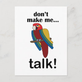 マカオインコ 面白い名言にさせないで ポストカード