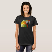 マカオウ数々のオウム色のオウム鳥類鳥類学 Tシャツ (正面フル)