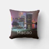 マカオカジノスカイラインパノラマ中国ナイトタイム クッション (正面)
