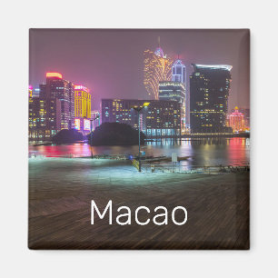 マカオカジノスカイラインパノラマ中国ナイトタイム マグネット