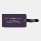 マカオカジノスカイラインパノラマ中国ナイトタイム ラゲッジタグ (裏面横)