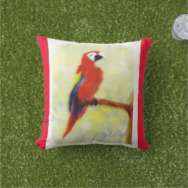 マカオカラフルバードアート アウトドアクッション