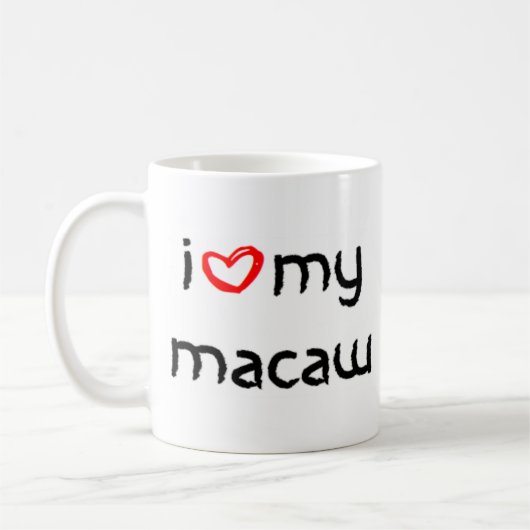 マカオハート コーヒーマグカップ (左)