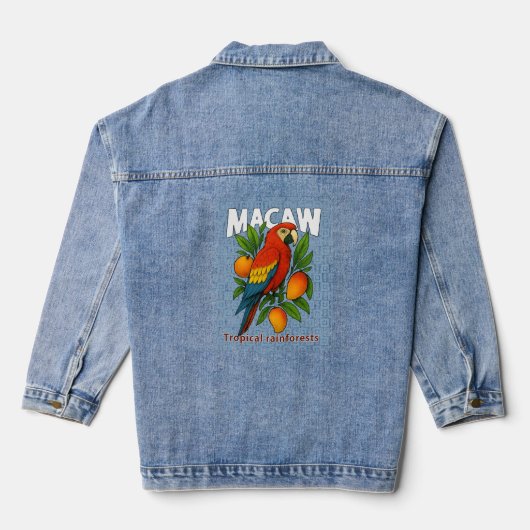 マカオパロット デニムジャケット (裏面)