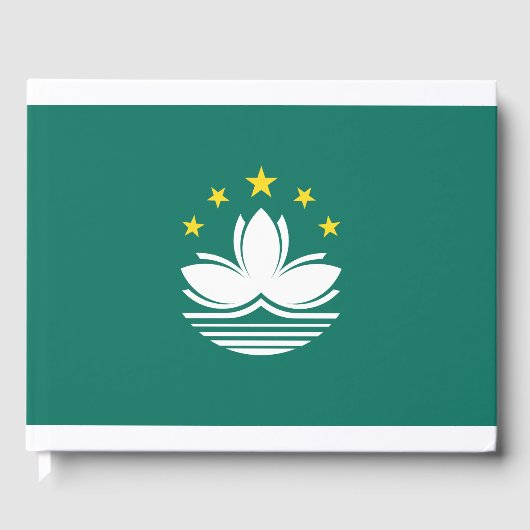 マカオ国中国の旗 ゲストブック (正面)