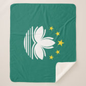 マカオ国中国の旗 シェルパブランケット (正面)