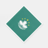 マカオ国中国の旗 スタンダードランチョンナプキン (角)