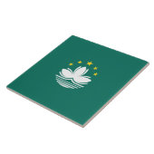 マカオ国中国の旗 タイル (側面)