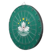 マカオ国中国の旗 ダーツボード (正面右)