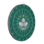 マカオ国中国の旗 ダーツボード (正面左)