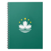 マカオ国中国の旗 ノートブック (正面)