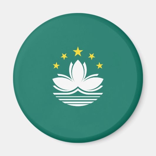 マカオ国中国の旗 マグネット (正面)