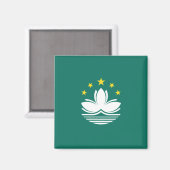 マカオ国中国の旗 マグネット (正面/裏面)