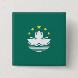 マカオ国中国の旗 缶バッジ