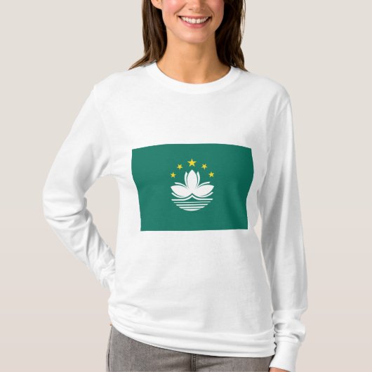 マカオ国中国の旗 Tシャツ (正面)