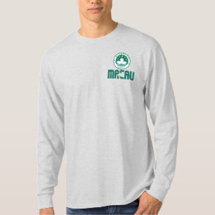 マカオ国旗と紋章 愛国 Tシャツ