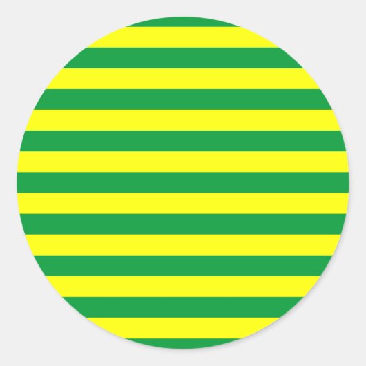マカオ国旗のストライプ ラウンドシール (正面)