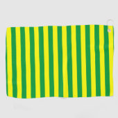 マカオ国旗ストライプの国の線の記号グリーンエル ゴルフタオル (横)