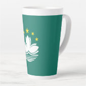 マカオ国旗 カフェラテマグ (右アングル)