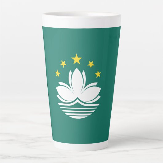 マカオ国旗 カフェラテマグ (正面)