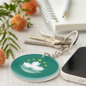 マカオ国旗 キーホルダー (正面右)