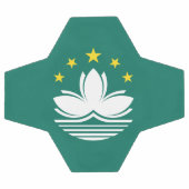 マカオ国旗 サッカーボール (フラット)