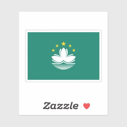 マカオ国旗 シール (シート)