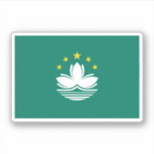 マカオ国旗 シール (正面)