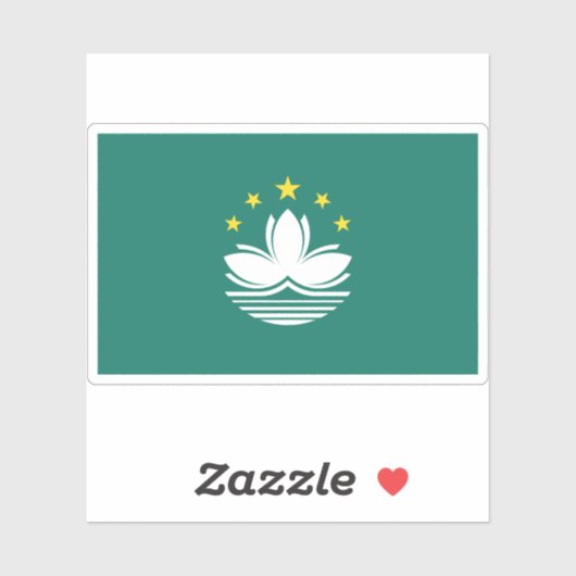 マカオ国旗 シール (シート)