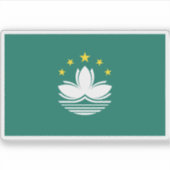 マカオ国旗 シール (正面)