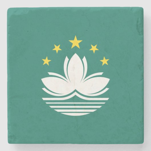 マカオ国旗 ストーンコースター (正面)