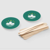 マカオ国旗 ハンドファン (組立なし)