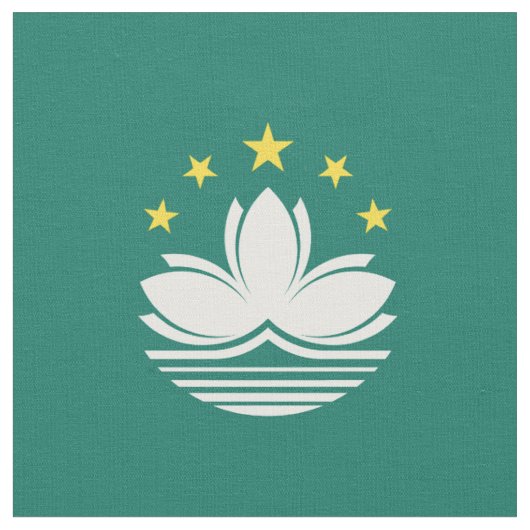 マカオ国旗 ファブリック (クローズアップ)
