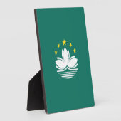 マカオ国旗 フォトプラーク (側面)