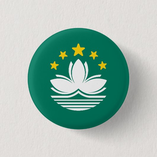 マカオ国旗 缶バッジ (正面)