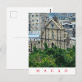 マカオ大三巴遺跡ビューはがき ポストカード (正面/裏面)