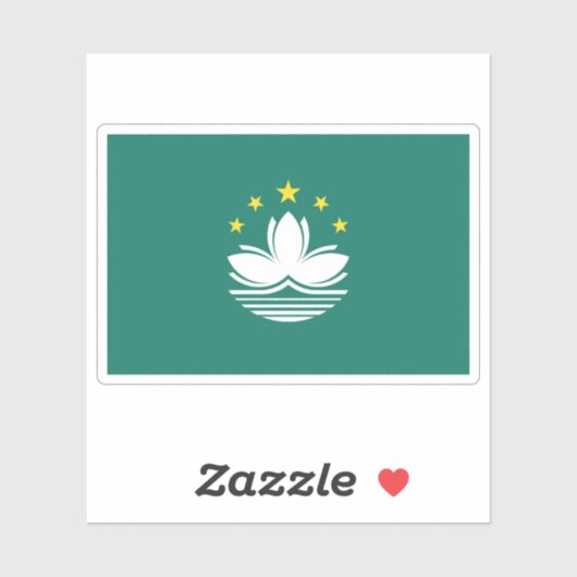 マカオ州旗，中国 シール (シート)