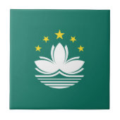 マカオ旗 タイル (正面)