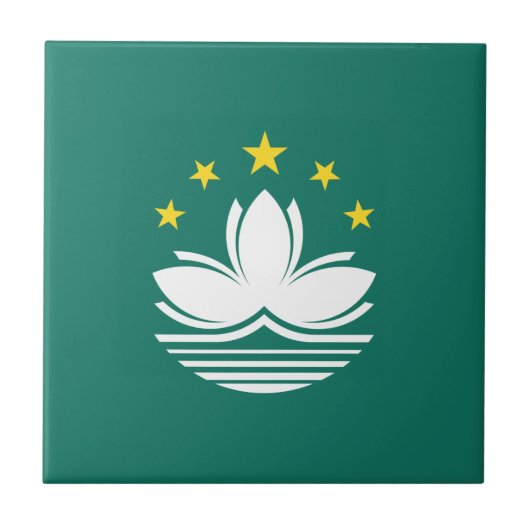 マカオ旗 タイル (正面)