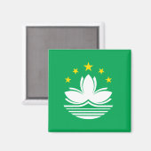 マカオ高品質国旗 マグネット (正面/裏面)