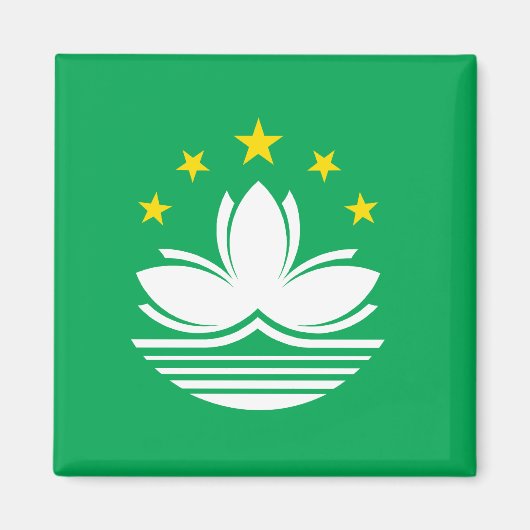 マカオ高品質国旗 マグネット (正面)