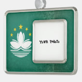 マカオ シルバープレートフレームオーナメント (左)