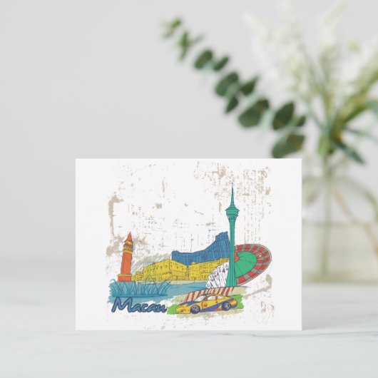 マカオ ポストカード (スタンド正面)
