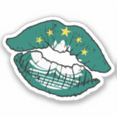 マカオ・マカオ国旗 シール (正面)