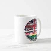 マカオ・マカオ英国の木のルーツ国旗 コーヒーマグカップ (正面右)