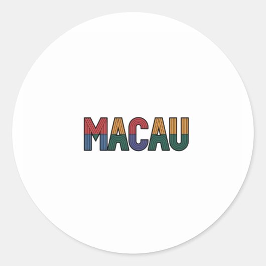 マカオ ラウンドシール (正面)